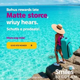 Smiles oferece até 355% de bônus na compra de milhas